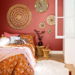 atmosphera Puff Y Banquitos|Estilo Étnico>Taburete De Bambú Tam.1/2 30x32Cm