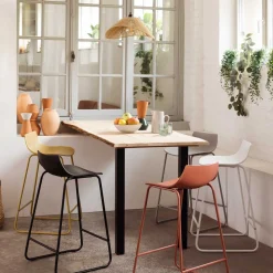 Sillas, Sillones Y Bancos>Taburete de bar OTAC blanco