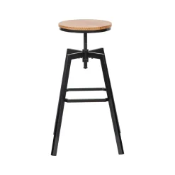 hôma Sillas, Sillones Y Bancos>Taburete de bar regulable MOCKA negro