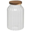 5five Cajas Y Frascos>Tarro HARMONY con tapa de madera de acacia 3L