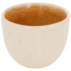 atmosphera Tazas Y Tazones>Taza de café WONJA ocre de porcelana 10cl