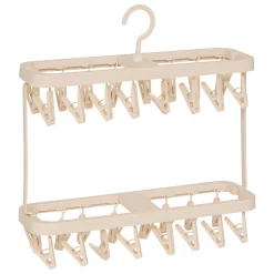 5five Tendederos Y Tablas De Planchar>Tendedero con pinzas beige