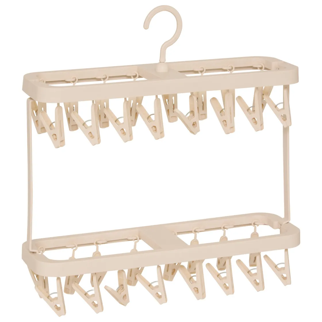 5five Tendederos Y Tablas De Planchar>Tendedero con pinzas beige