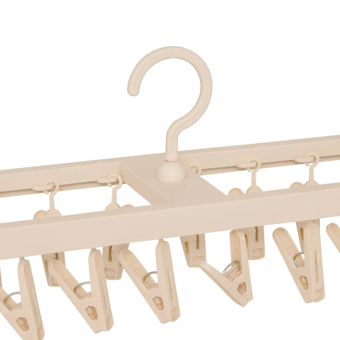 5five Tendederos Y Tablas De Planchar>Tendedero con pinzas beige