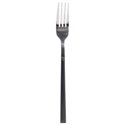 Cuchillería>Tenedor de mesa LUNE inox con mango negro