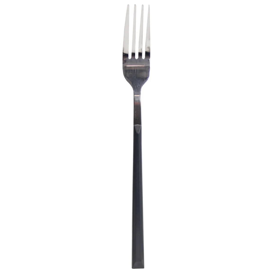 Cuchillería>Tenedor de mesa LUNE inox con mango negro