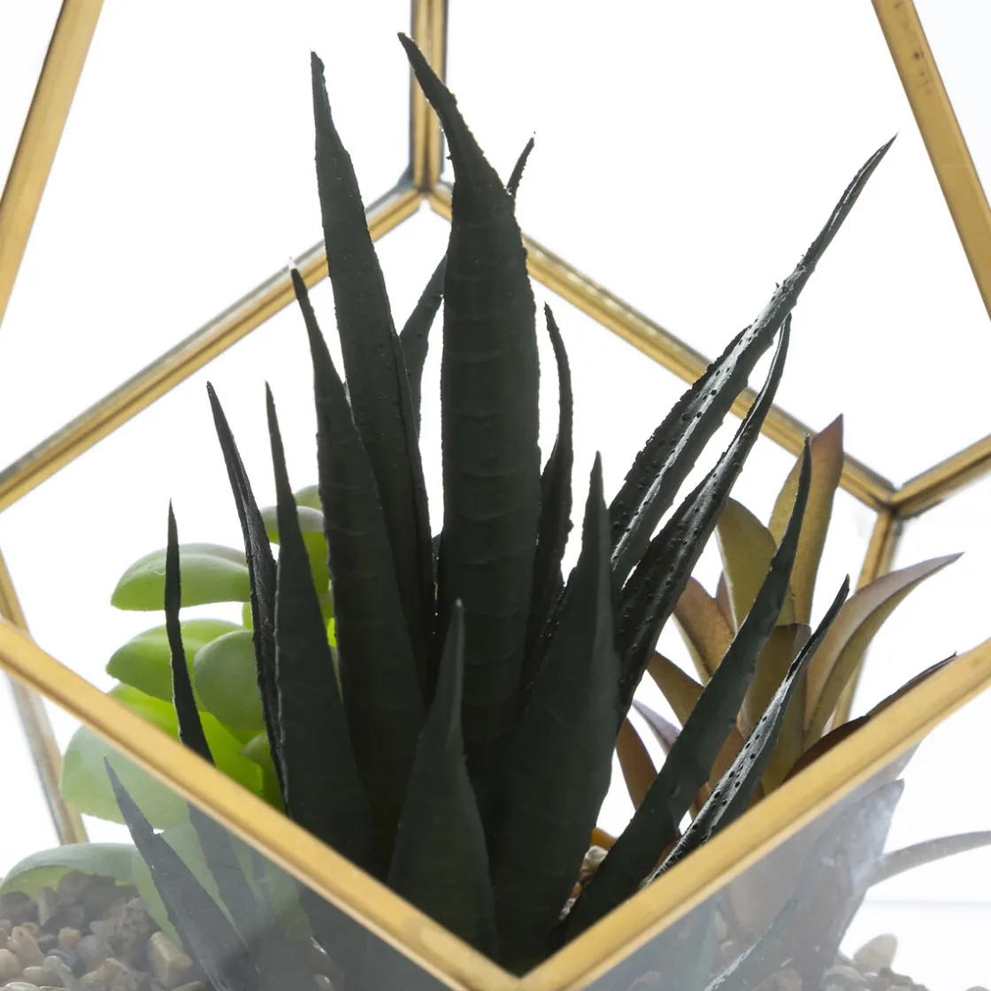 atmosphera Plantas Y Flores Artificiales>Terrario C/Flores Artif.16x14Cm