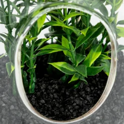 atmosphera Plantas Y Flores Artificiales|Estilo Industrial>Terrario de vidrio con plantas artificiales NALY