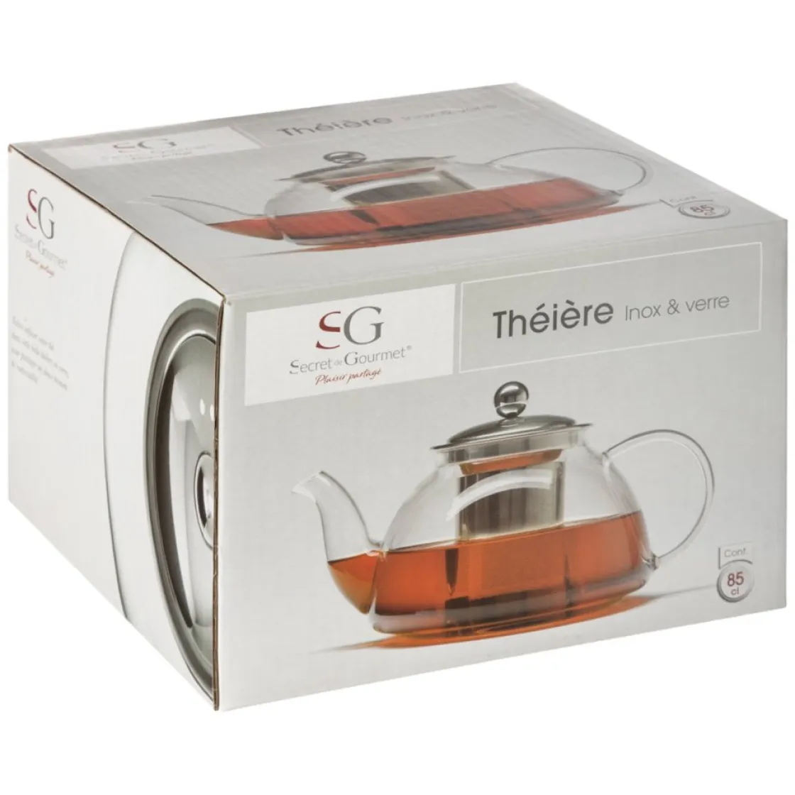 secret d'gourmet Teteras Y Hervidores>Tetera De Vidrio Con Filtro 85Cl