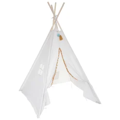 atmosphera4kids Mobiliario>Tienda TIPI blanca con pompones