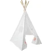 atmosphera4kids Mobiliario>Tienda Tipi Dorada Y Blanca 160Cm