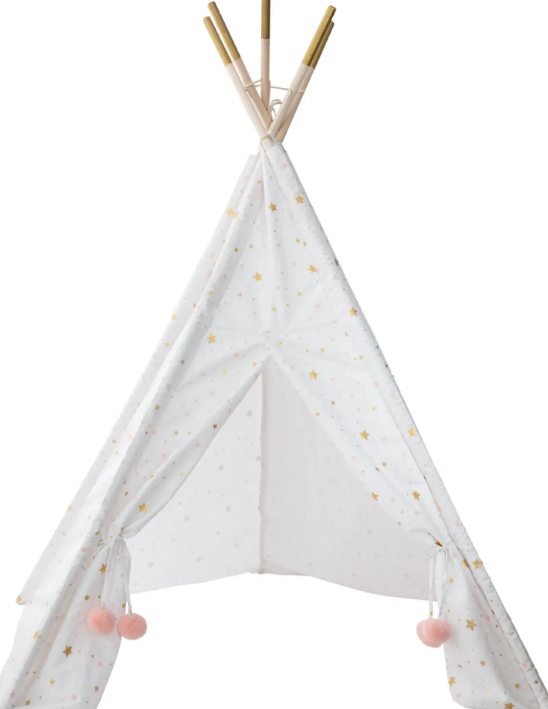 atmosphera4kids Mobiliario>Tienda Tipi Dorada Y Blanca 160Cm