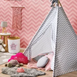 atmosphera4kids Mobiliario>Tienda Tipi Gris P/Niños 120x160x120Cm