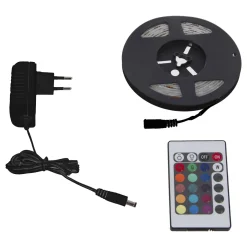 atmosphera Lámparas Y Alargadores>Tira de luz LED multicolor mando a distancia 10M