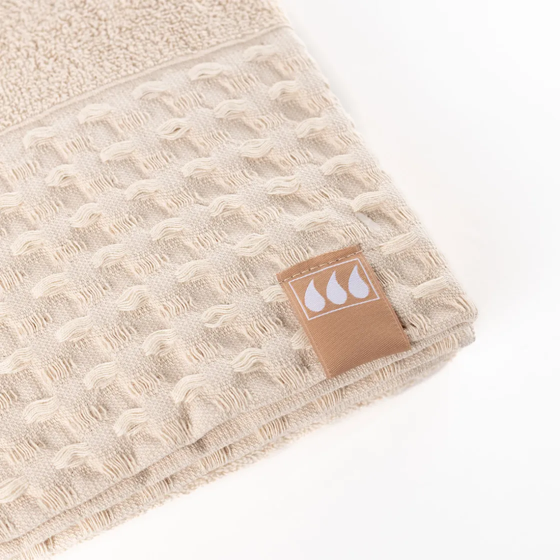 Toallas De Baño>Toalla de baño beige 90x150cm