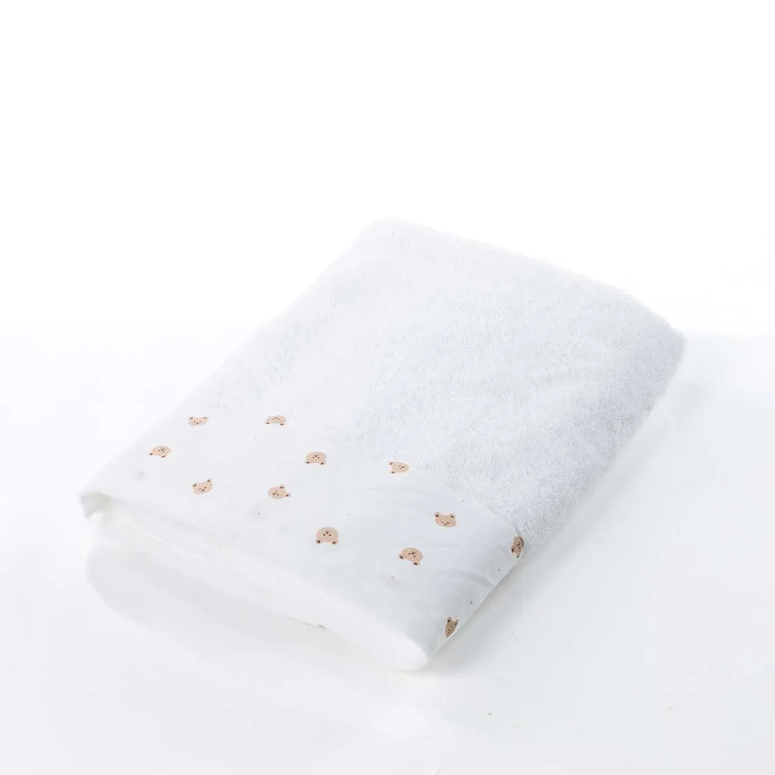 Téxtil>Toalla de baño blanca de algodón 70x140cm