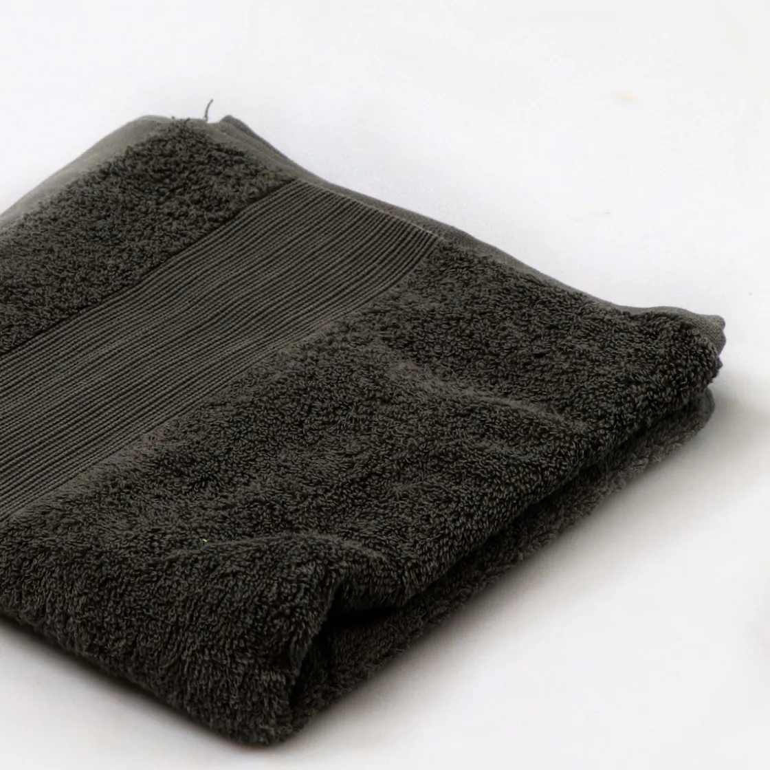 atmosphera Toallas De Baño>Toalla de mano gris oscuro TIMELESS 50x100Cm