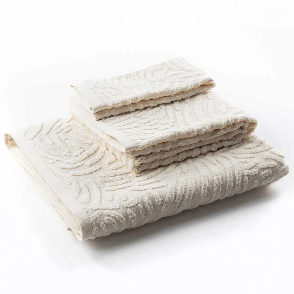atmosphera Toallas De Baño>Toalla De Mano Pure Beige De Algodón 580x100cm