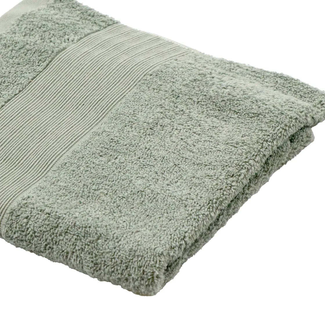 atmosphera Toallas De Baño>Toalla de manos verde TIMELESS 50x100cm
