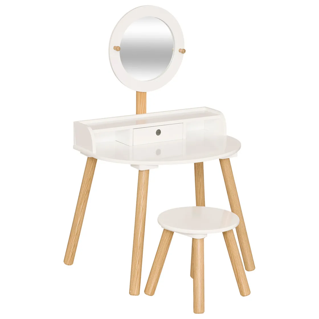 atmosphera4kids Mobiliario>Tocador BELLA blanco de madera de pino