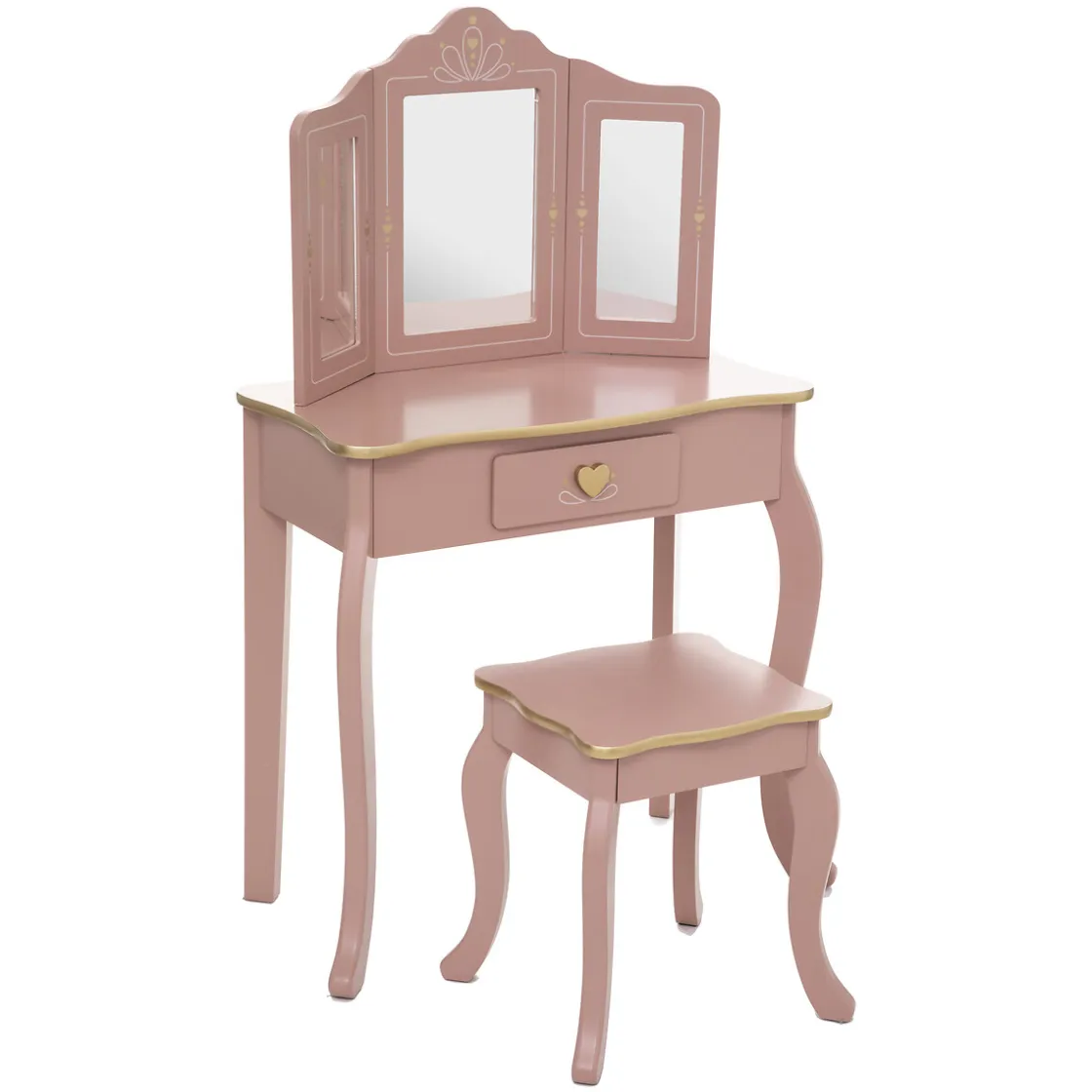 atmosphera4kids Mobiliario>Tocador Kids C/Taburete 59.5x29x98.5Cm