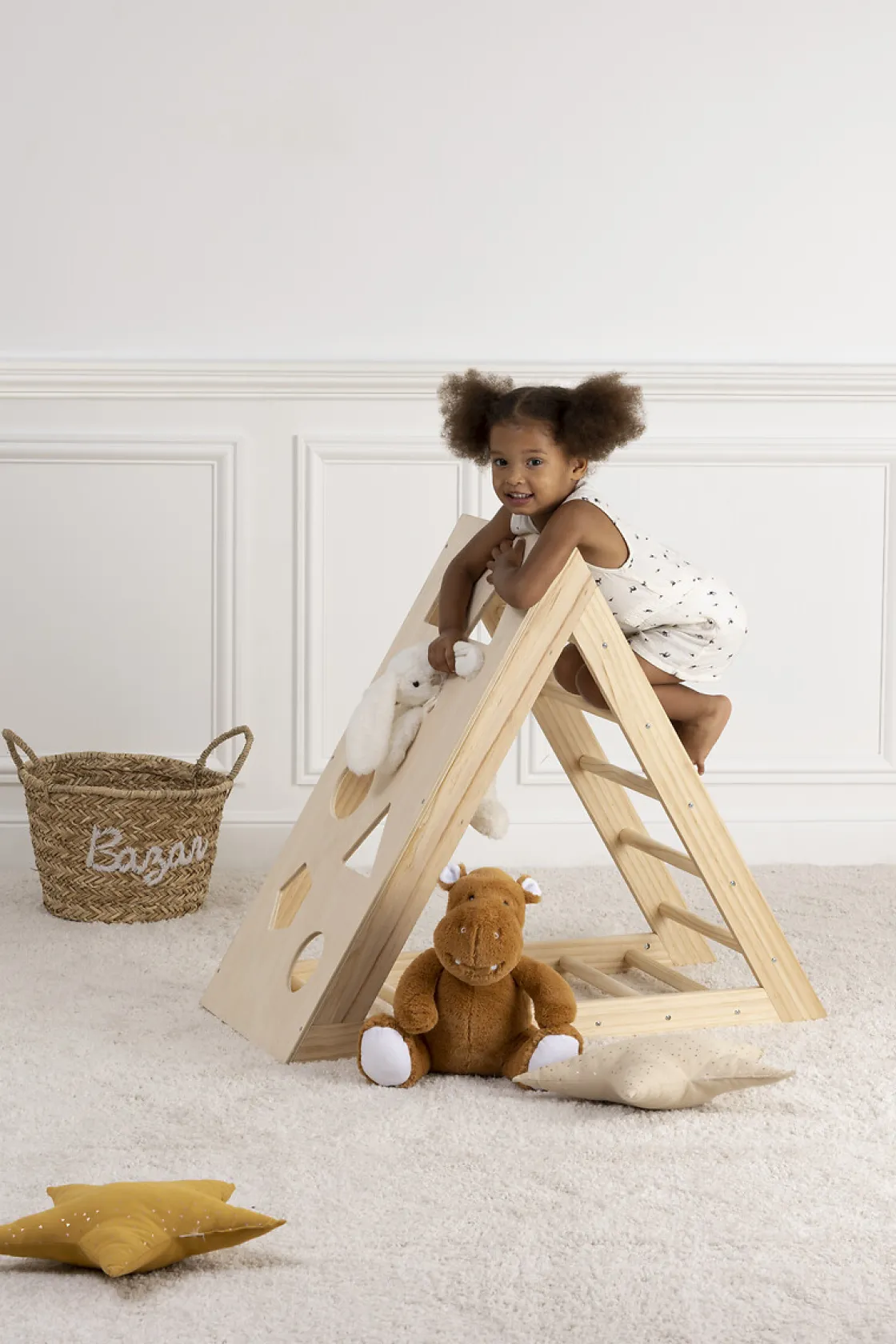atmosphera4kids Montessori>Triángulo De Escalada Pikler 78x43x90Cm