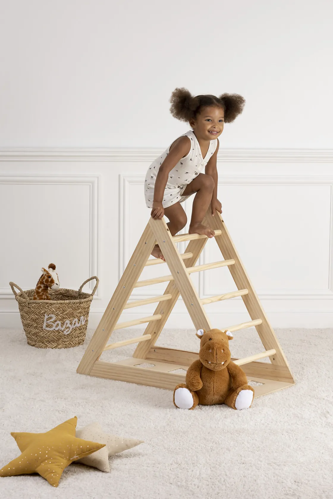 atmosphera4kids Montessori>Triángulo De Escalada Pikler 78x43x90Cm