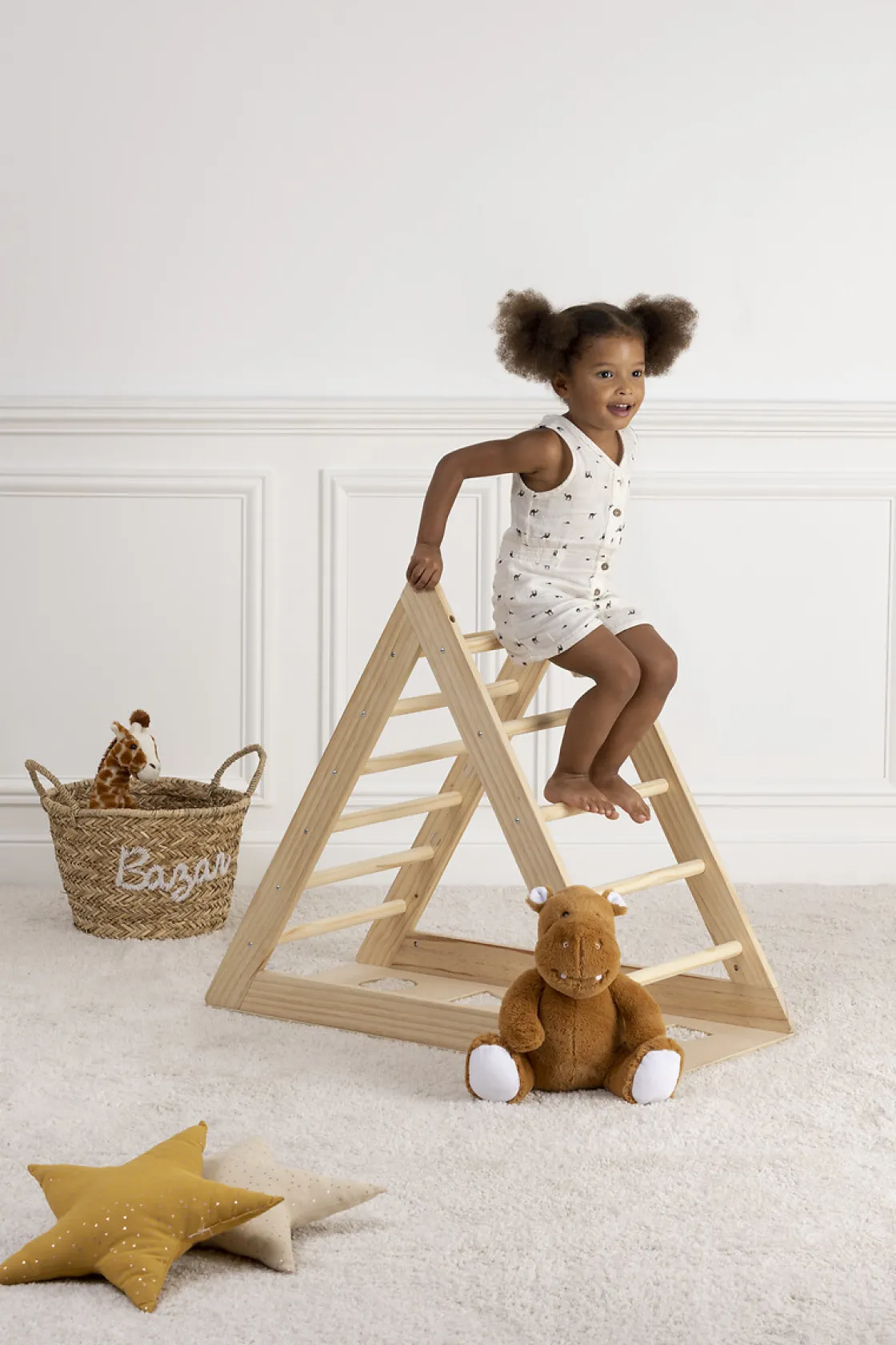 atmosphera4kids Montessori>Triángulo De Escalada Pikler 78x43x90Cm