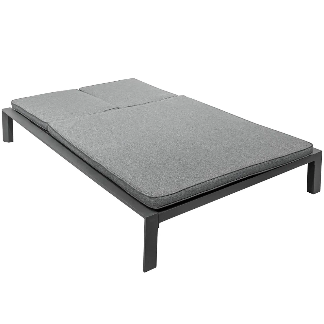 hespéride Tumbonas>Tumbona doble ÉVASION graphite y antracite