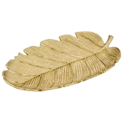 atmosphera Accesorios>Vacíabolsillos en forma de hoja BELLI dorado 25cm
