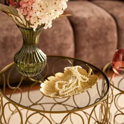 atmosphera Accesorios>Vacíabolsillos en forma de hoja BELLI dorado 25cm
