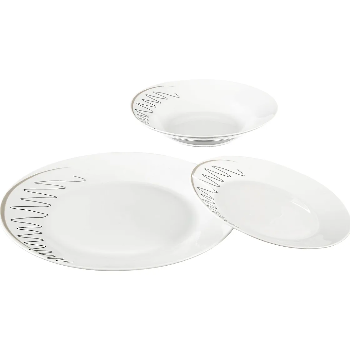 secret d'gourmet Platos>Vajilla 18 Pzas Diseño Esquisse