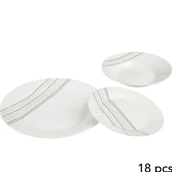 secret d'gourmet Platos>Vajilla 18 Pzas Diseño Lignes