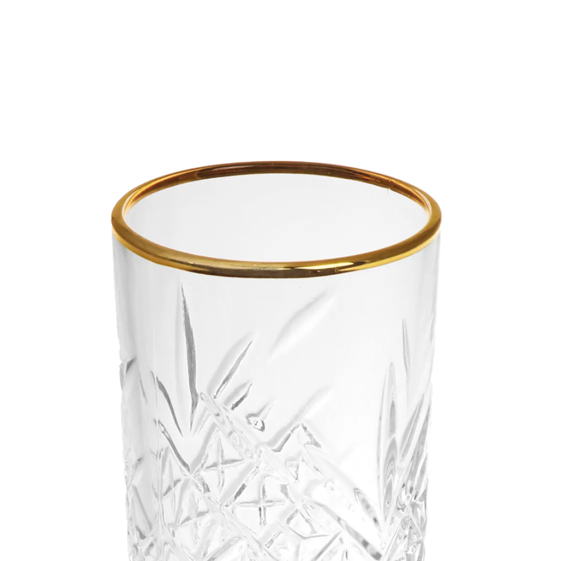 Copas>Vaso Alto Timeless Borde Dorado 450Cc