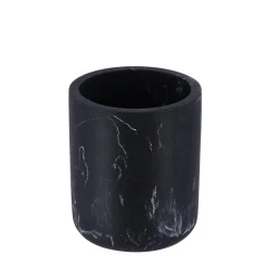 Accesorios De Lavabo>Vaso Baño Negro Efecto Mármol