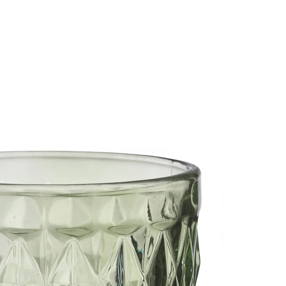 Copas>Vaso De Agua Diamante Verde 37cl