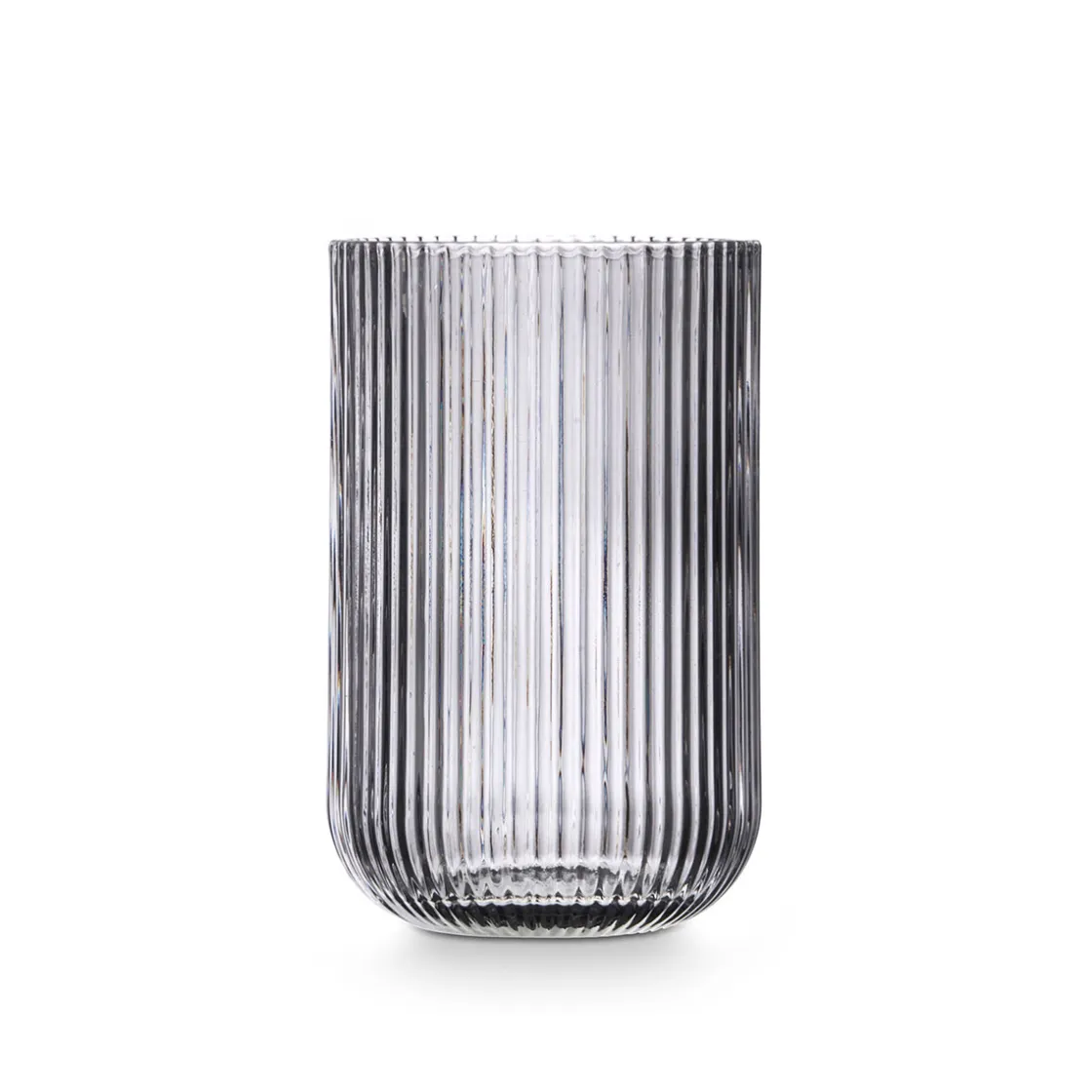 Copas>Vaso De Agua Rayas Gris De Vidrio 43cl