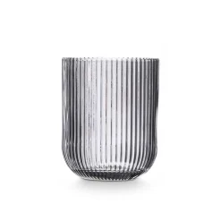 Copas>Vaso de Agua Rayas Gris De Vidrio 27cl