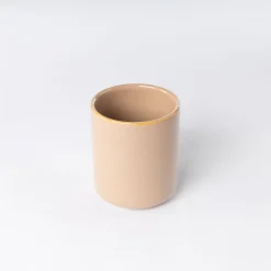 Accesorios De Lavabo>Vaso de cerámica beige