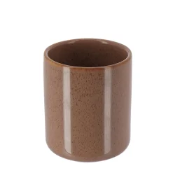 Accesorios De Lavabo>Vaso de cerámica gris pardo