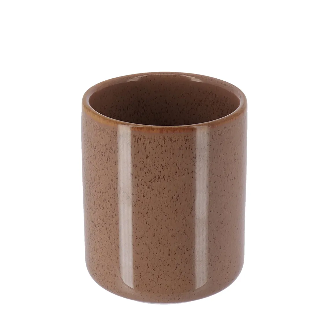 Accesorios De Lavabo>Vaso de cerámica gris pardo
