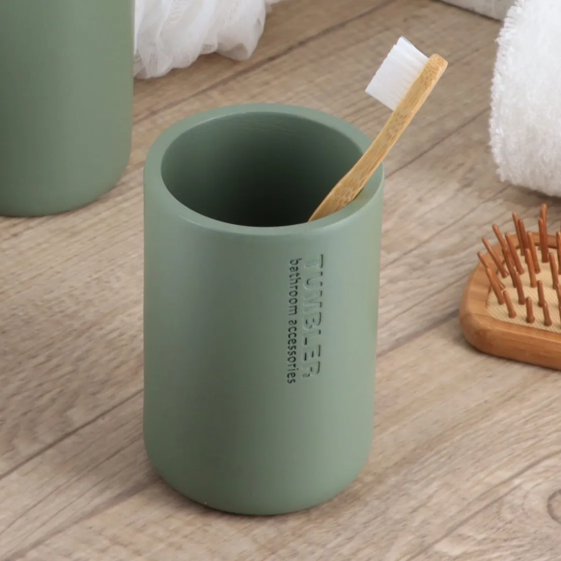 Accesorios De Lavabo>Vaso de lavabo verde caqui