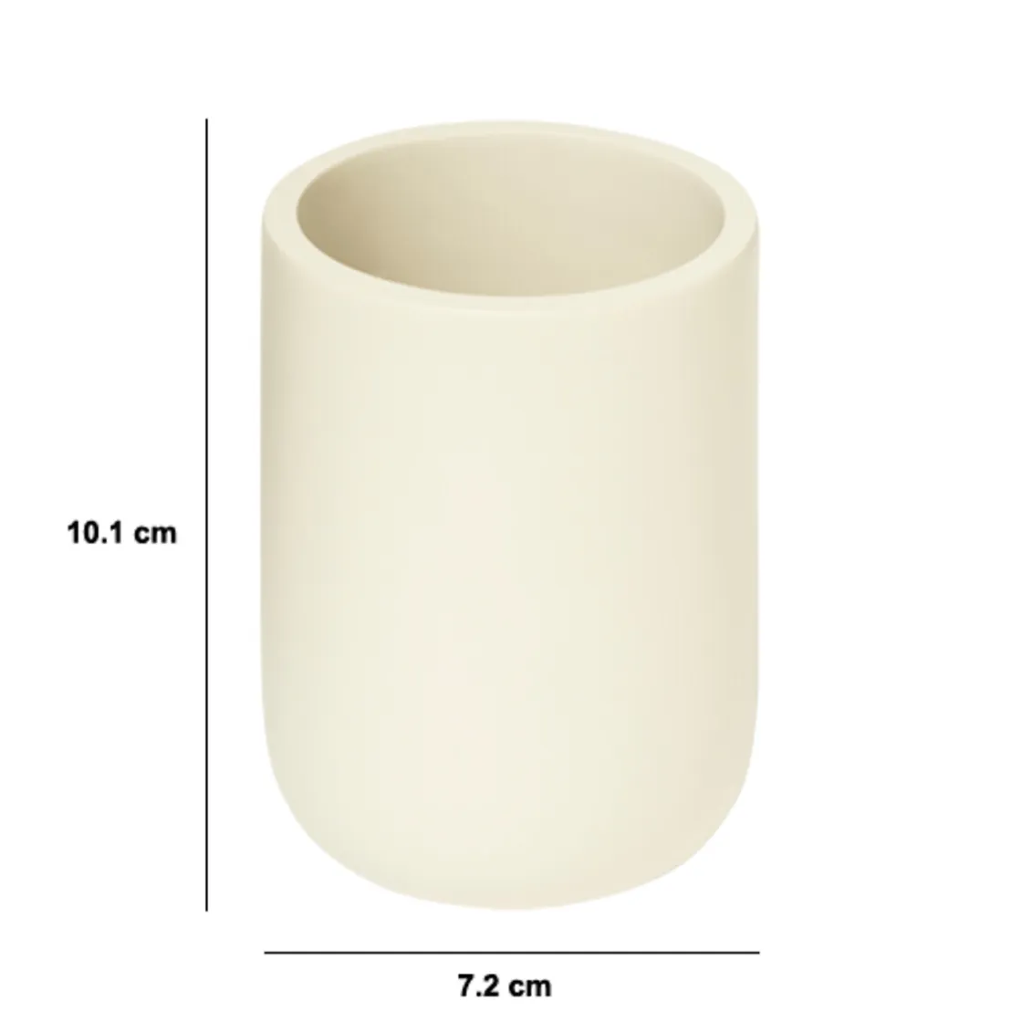5five Accesorios De Lavabo>Vaso para cepillo de dientes DUO beige