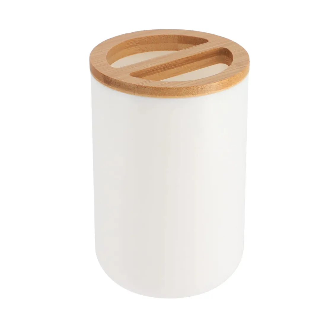 Accesorios De Lavabo>Vaso Porta Cepillos De Dientes De Bambú
