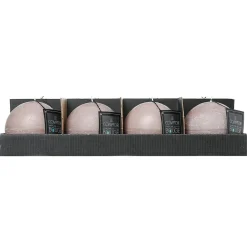 atmosphera Velas>Vela Bola Rústica Gris Pardo 10Cm