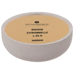 Velas>Vela Citronela 1600G En vaso De Cemento