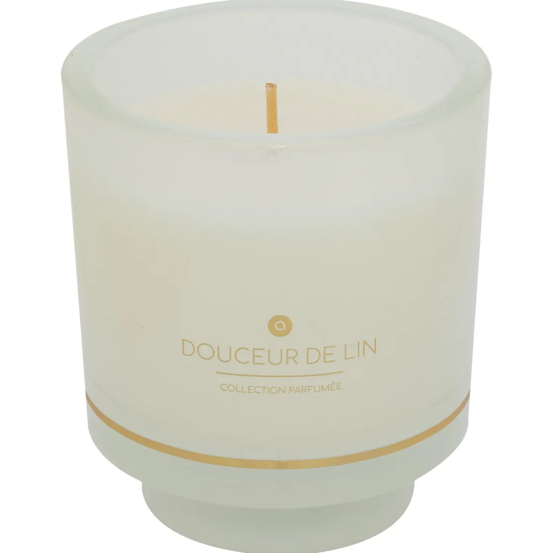 atmosphera Velas>Vela Flor Lino Vaso De Vidrio Ilae 225G