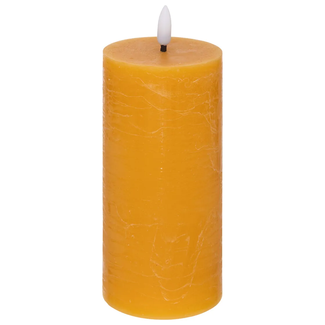 atmosphera Velas>Vela Led Cilíndrica Amarilla 17.5cm