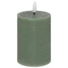 atmosphera Velas>Vela Led Cilíndrica Molia Verde 12.5cm