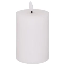 atmosphera Velas>Vela Led Cilíndrica Molia Blanca 12.5cm